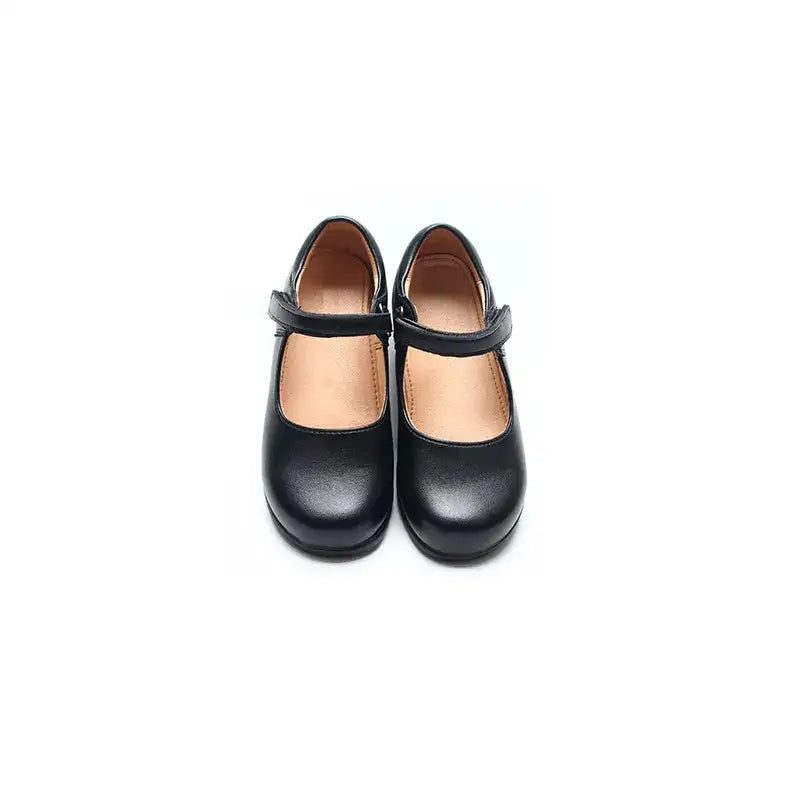 Girls Black School Shoes BBL0051(Children and adults)