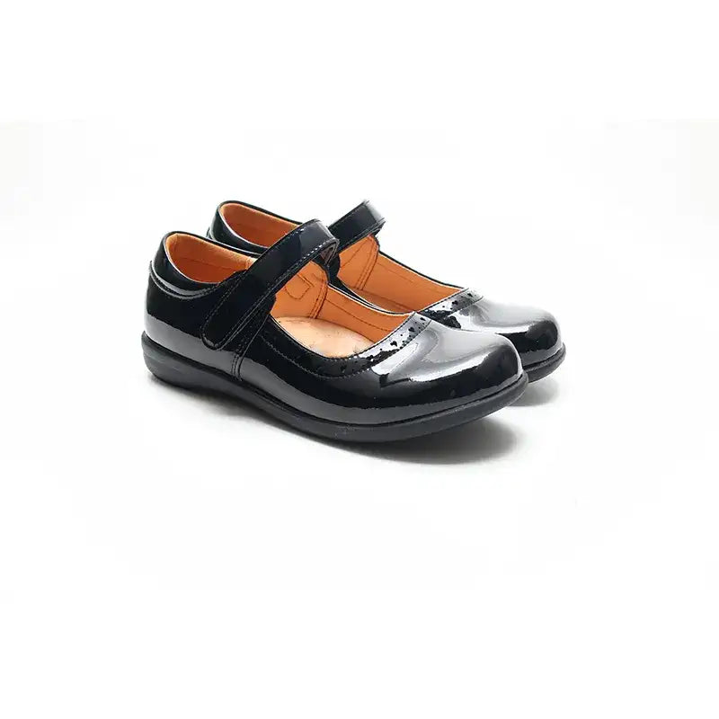 Girls Black School Shoes BBL0053(Children and adults)