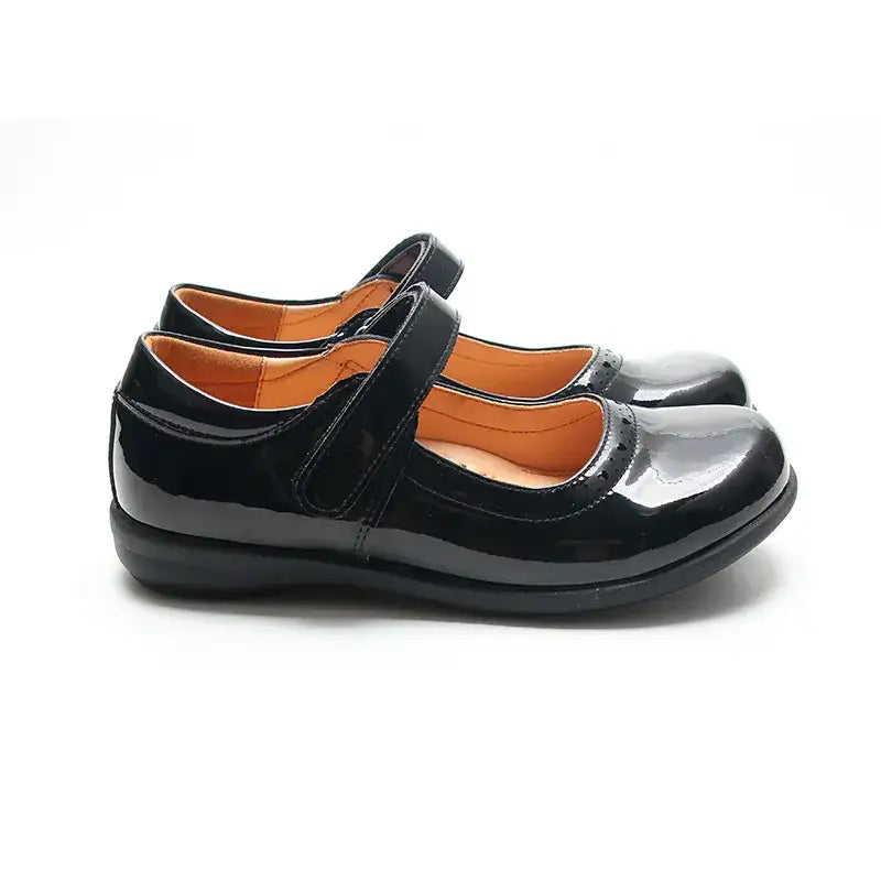 Girls Black School Shoes BBL0053(Children and adults)