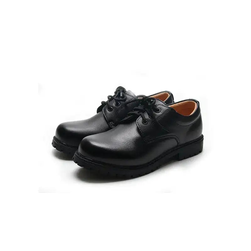 Leather black school shoes BBL0052(Children and adults)